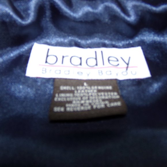 Bradley Women's Blue Leather Jacket - Picture 12 of 13